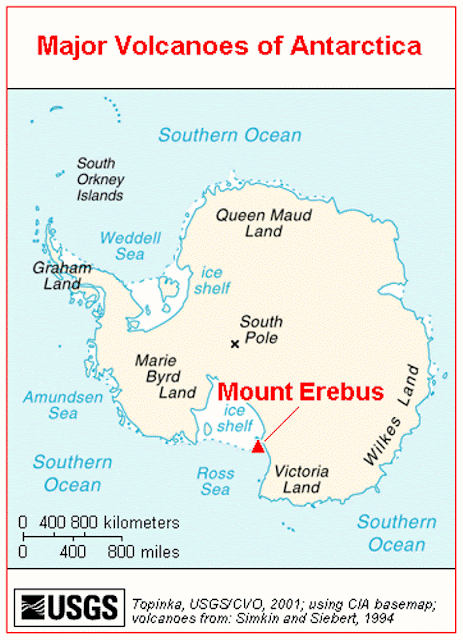Вулкан Эребус на карте Антарктиды. Эребус на карте Антарктиды. Гора Эребус Антарктида на карте. Место нахождения вулкана Эребус.