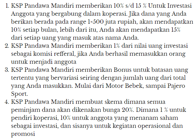 Janji Koperasi Pandawa