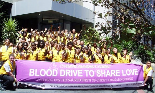 ‘I Have Already Come!’ WMSCOG Blood Drive, Melbourne, VIC