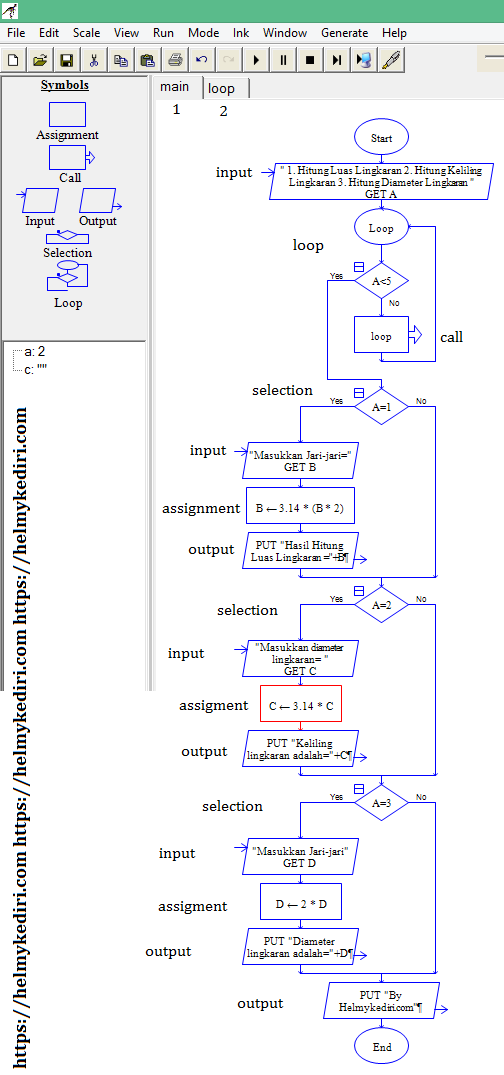Tutorial membuat flowchart menggunakan raptor untuk pemula ...