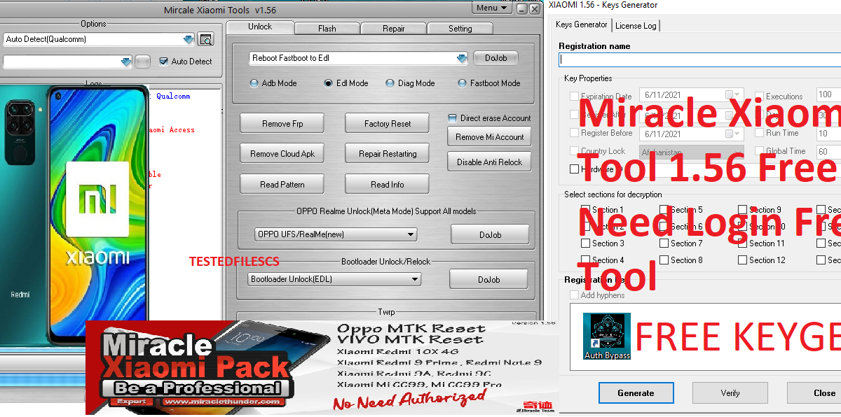 Miracle Xiaomi Tool 1.56 Free No Need Login Error Fixed Free Download