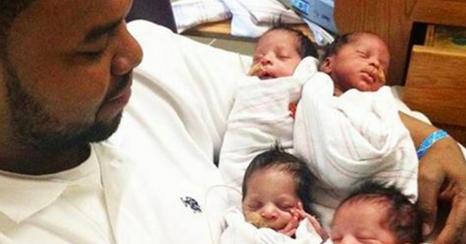 Elle meurt en accouchant de quadruplés. Mais regardez la réaction du papa!