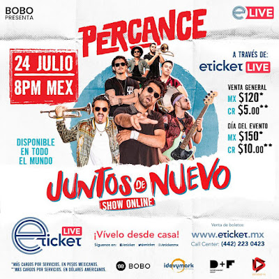 La banda de Costa Rica, Percance, ofrecerá un show único vía Streaming