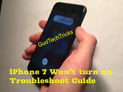 iphone 7 won't turn on