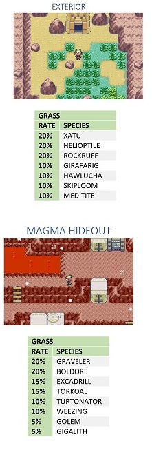 SANDSTREWN RUINS EXTERIOR and MAGMA HIDEOUT