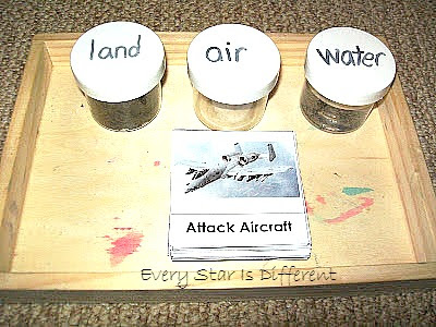 Land, Air and Water Sort with Military Vehicles