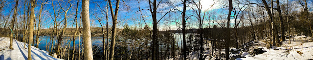 The Saugatuck Reservoir, From The Saugatuck Trail in Weston CT 