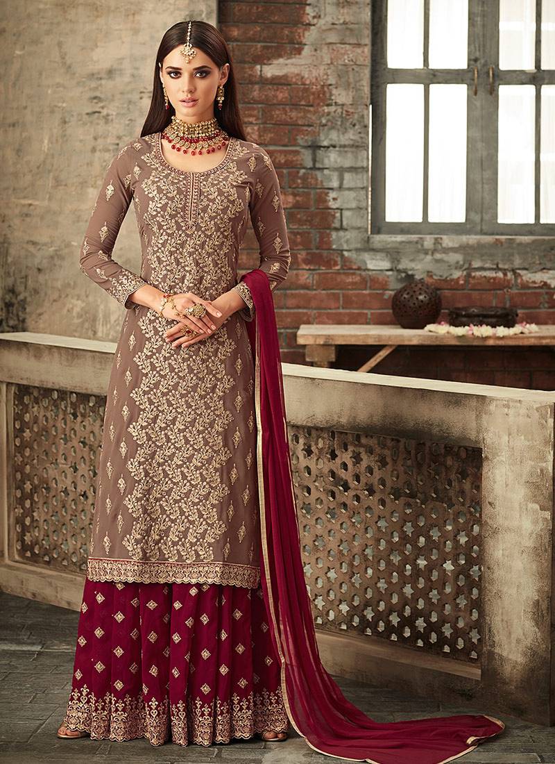 Buy EBA Fancy Bridal Sharara Suits Collection - Green & Sage - Orango