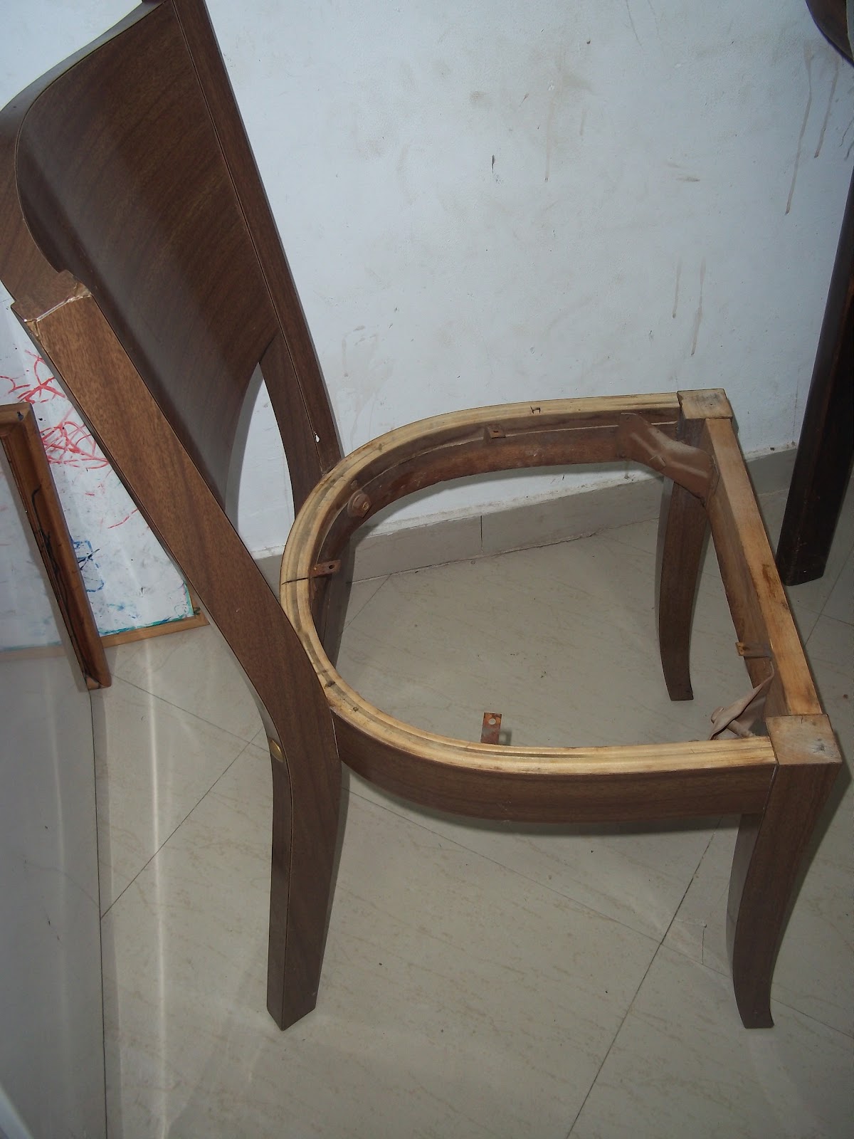 How to Reupholster a Chair Easy DIY Tutorial Penniless Parenting