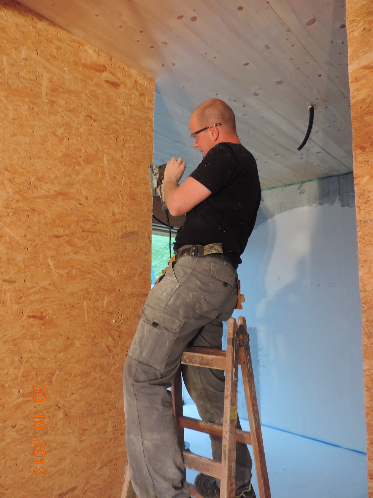 Hausbau Tagebuch von Kathrin und Kraxi: Gips, Gips, Gips...