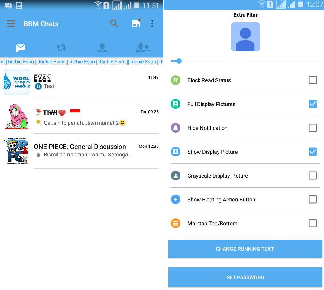 BBM Mod Twitter Versi 3.3.0.16 Apk Tema Baru BBM Android ...