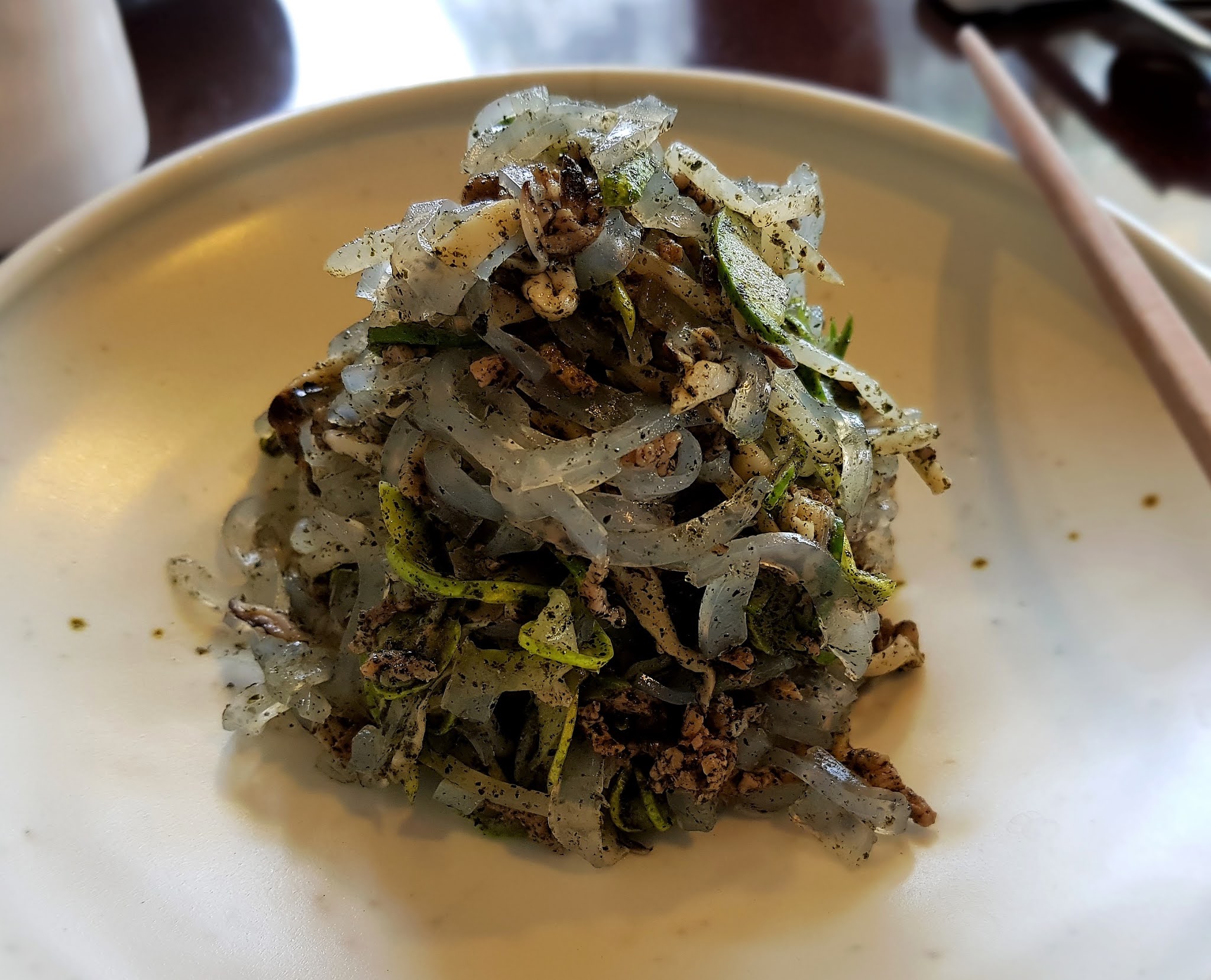 [Food] Tangpyeongchae (Mung Bean Jelly Salad, 탕평채) peacebreeze