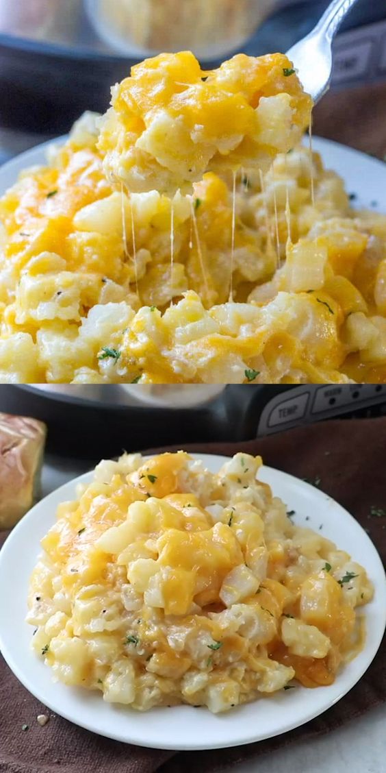 Crockpot Cheesy Potatoes