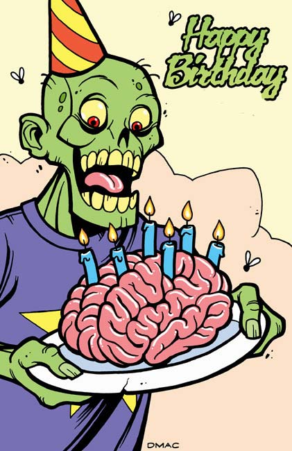 zombie birthday clipart - photo #43