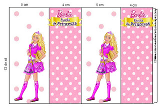 Barbie Escola de Princesas Convite
