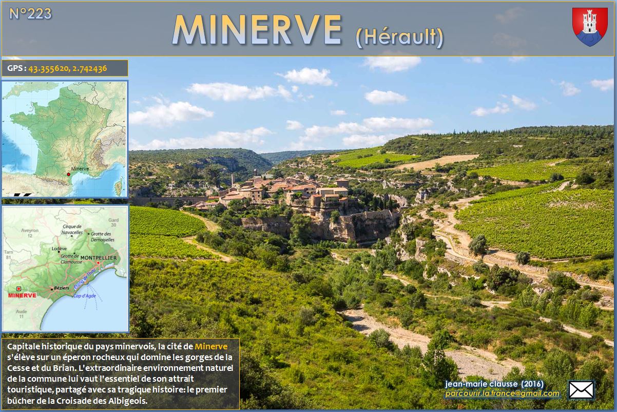 Parcourir la France 223 MINERVE. (Hérault 34)