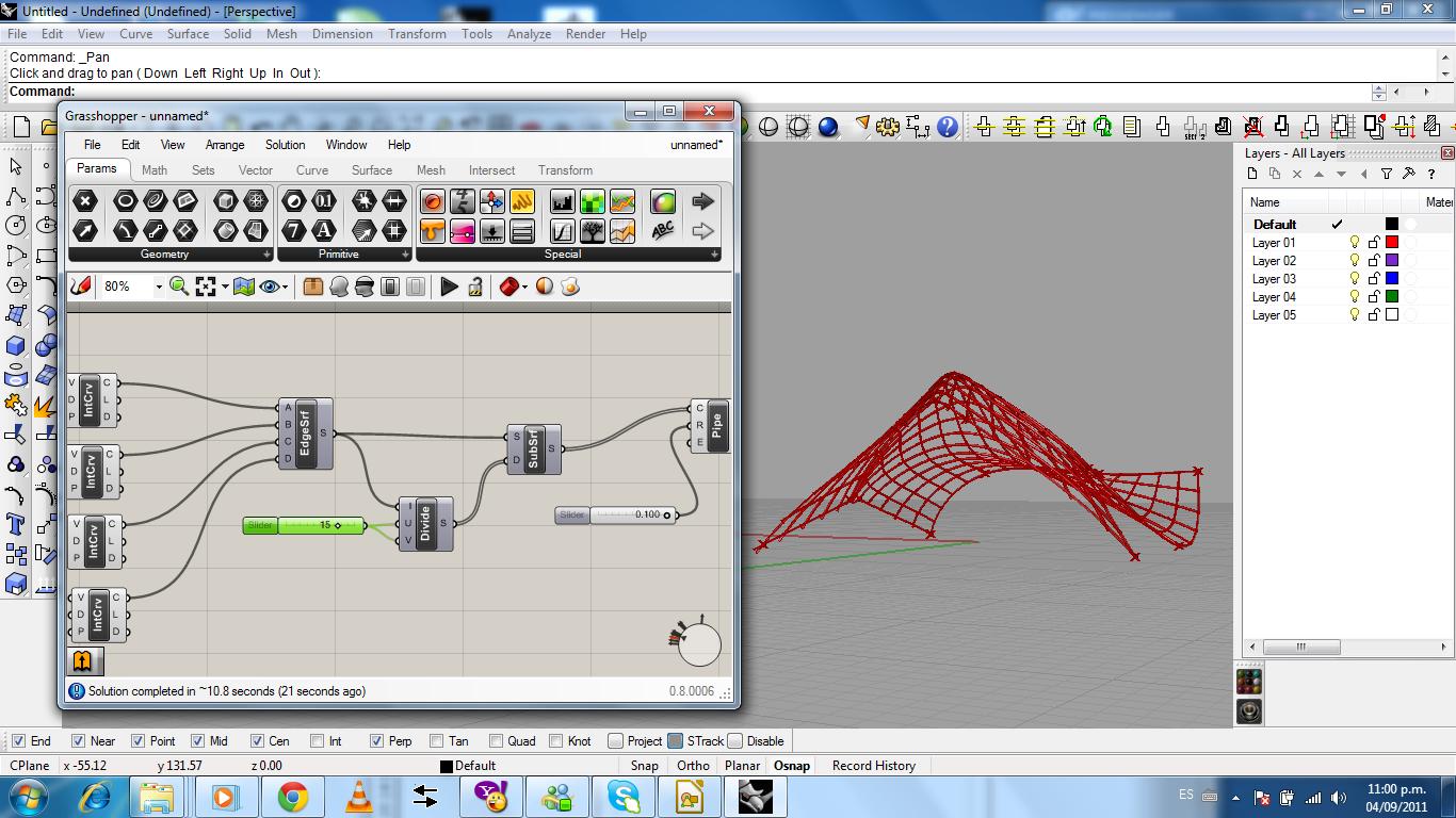 Parametric Design Rihno PrOyEkTiVa: Parametric design with Grasshopper in Rhino