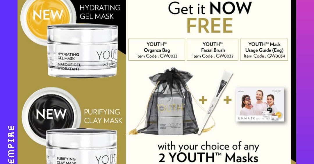 Kebaikan YOUTH Mask Shaklee Clay Mask dan Gel Mask