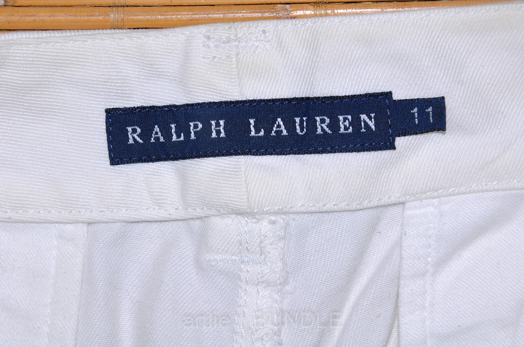 Vintage | Branded | Clothing: (BS2-0652) RALPH LAUREN White Khakis 31