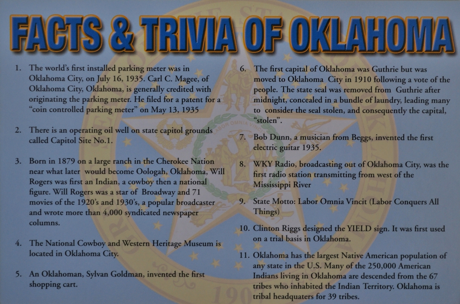 A Boy On An Island Blog's Oklahoma From Linda ; )