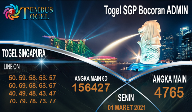 Togel SGP Bocoran ADMIN Hari Senin 01 Maret 2021