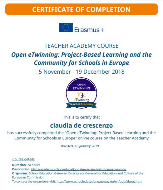 Open Etwinning: PBL and yhe community for schools in Europe