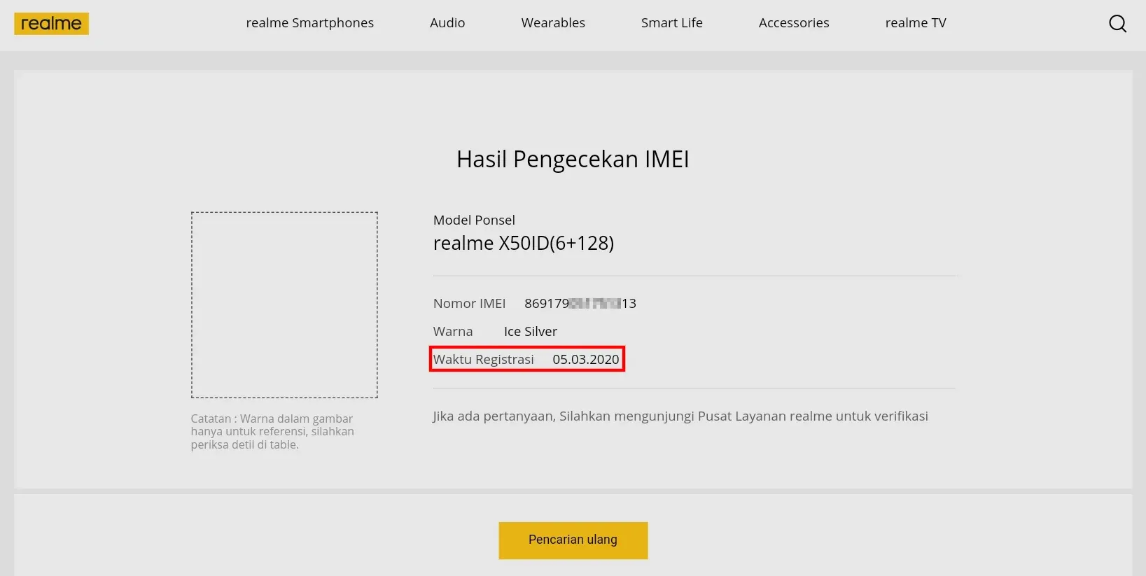 Cara Cek Garansi Realme Online Indonesia Hanya Dengan IMEI