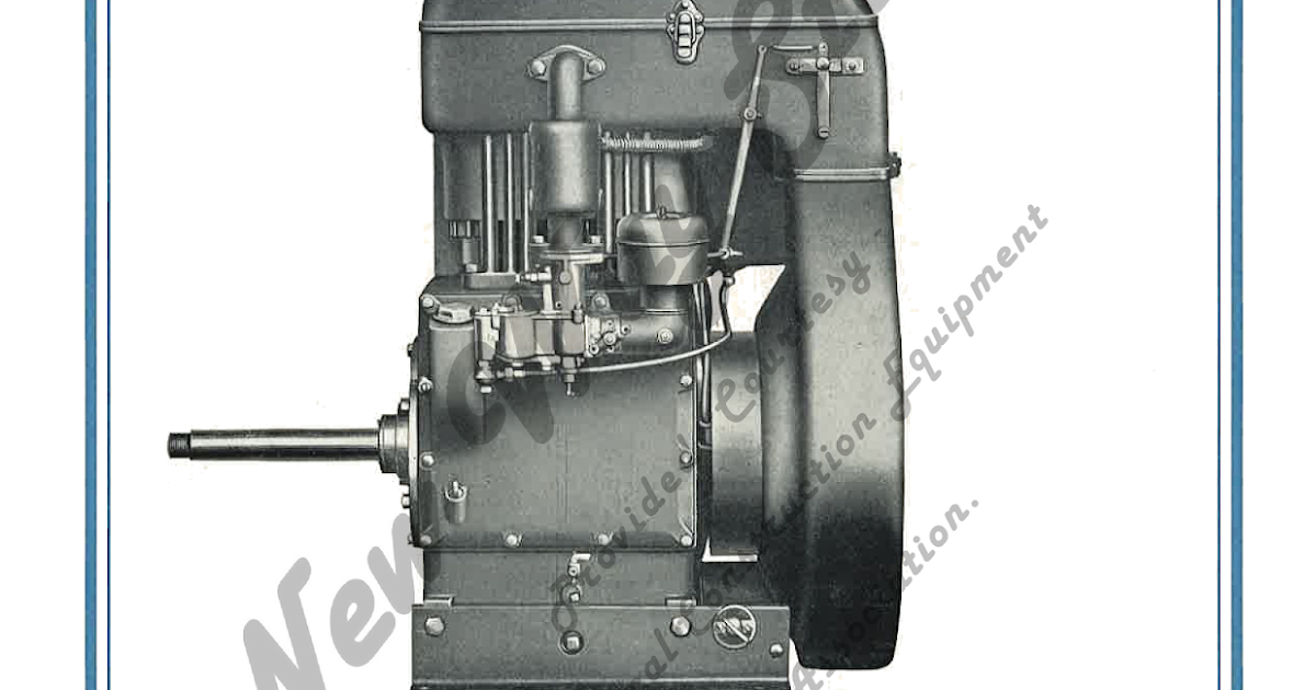 New Way Engine Stations New Way Vertical Twin 10 HP Engine "Bulletin