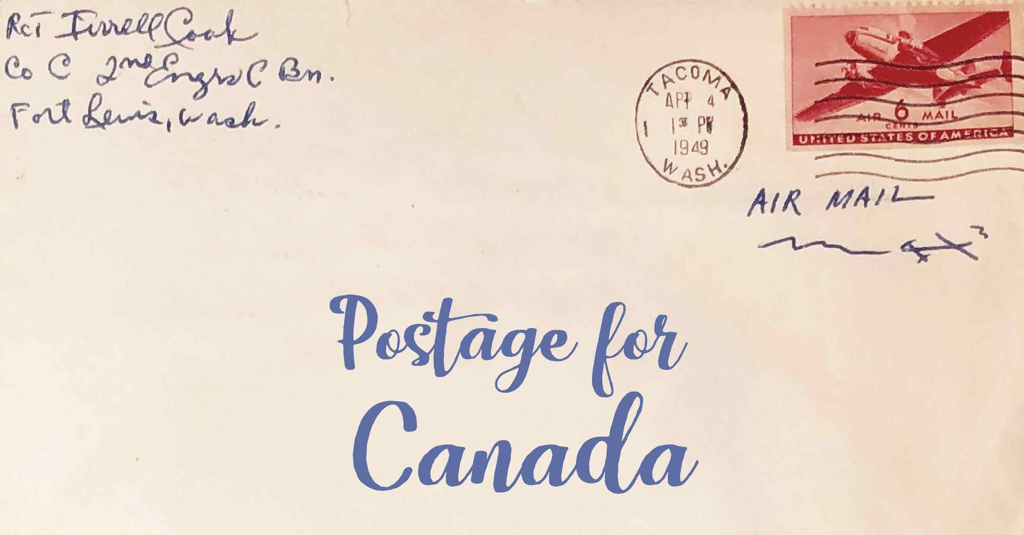 Postage For Letter To Canada Thankyou Letter