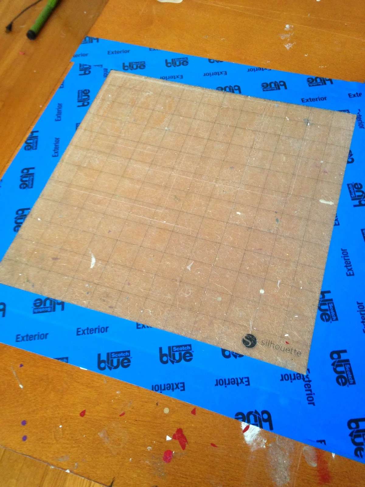 Resticking Silhouette Mat: Cutting Mat Spray Adhesive Review