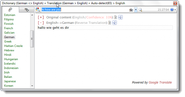 Dictionary .NET es una aplicación de traductor de escritorio para PC con Windows