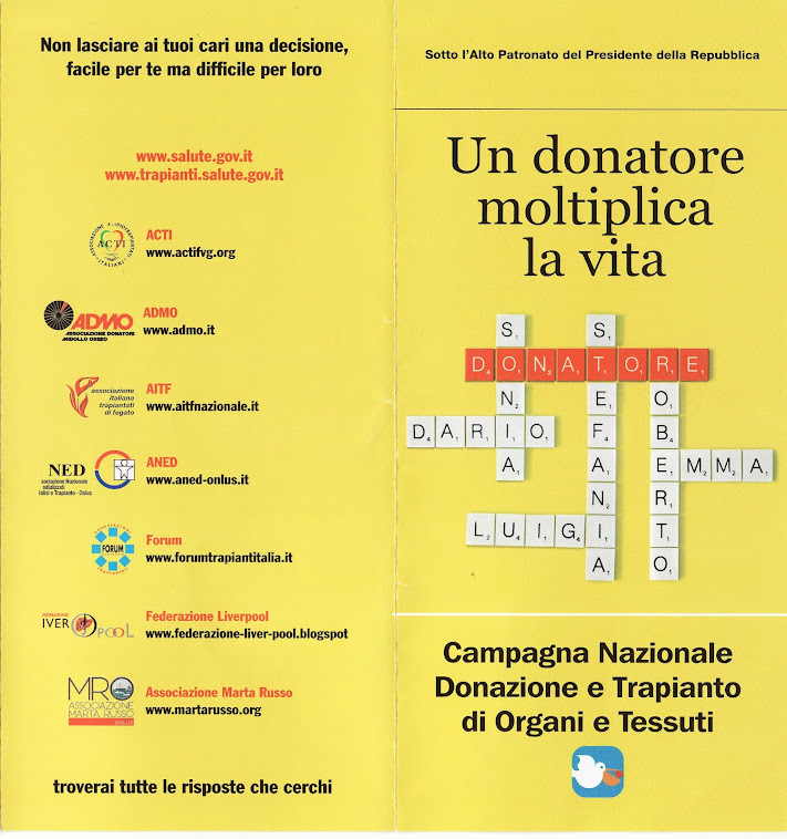 Donazione Organi Parliamone Un Mio Piccolo Commento Per Questa Frase Scritta Dal Mio Amico Davide Alessandrini