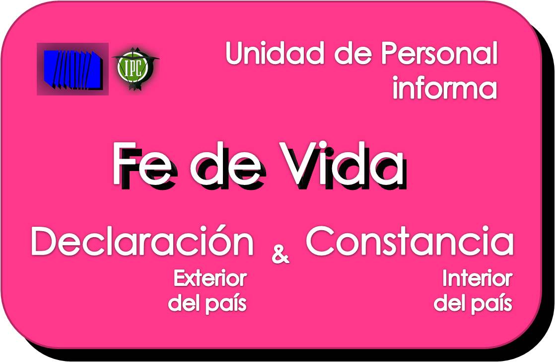 Noticias UPEL Caracas Declaración jurada y Constancia de Fe de Vida