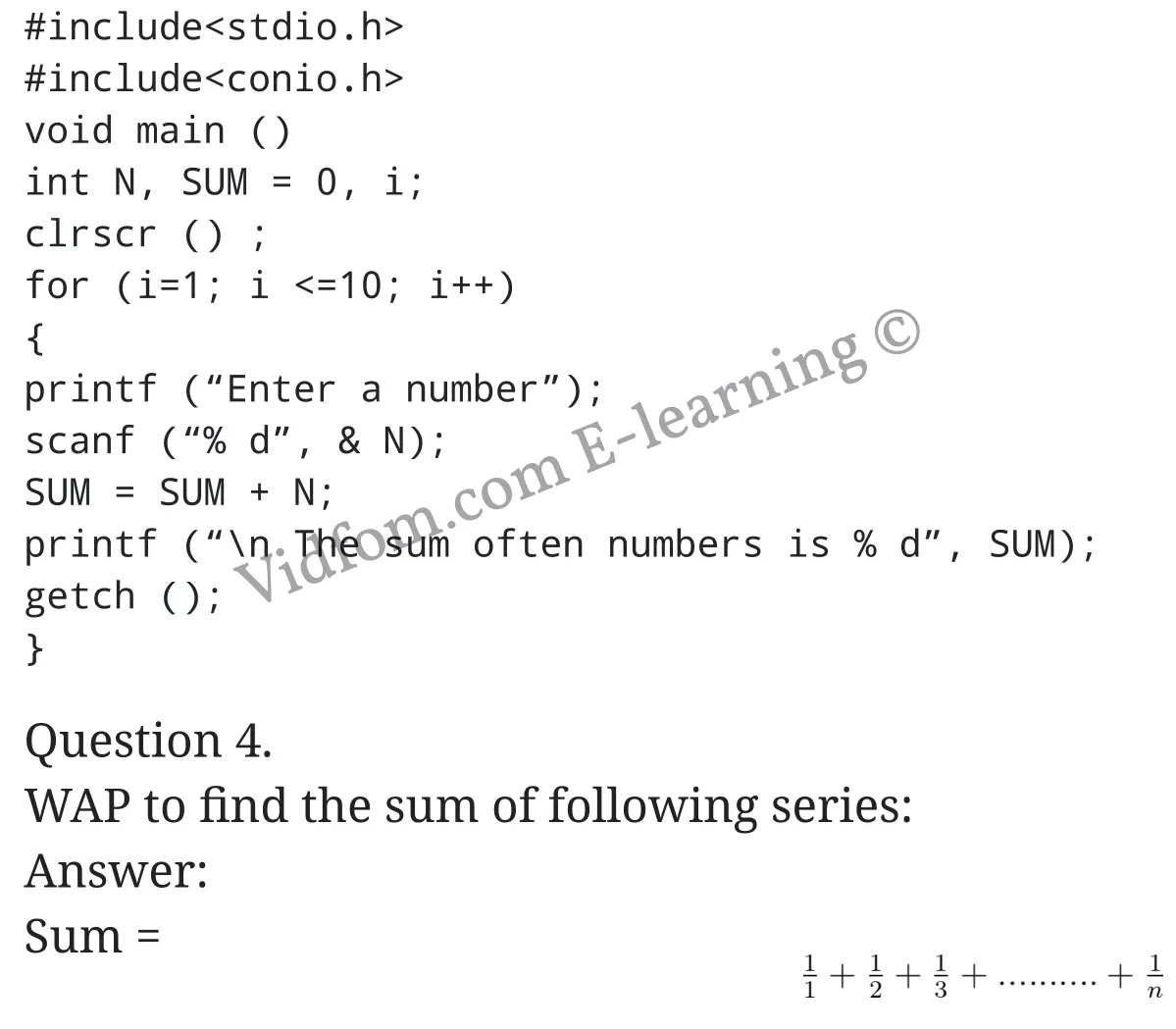 Class 10 Computer Science Chapter 7 Introduction to ‘C’ English Medium ...