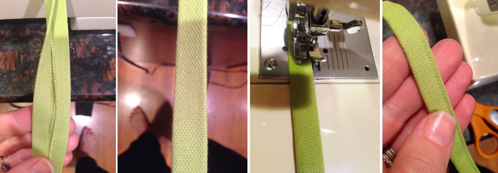 Delicious Reads: How to make a fabric luggage tag