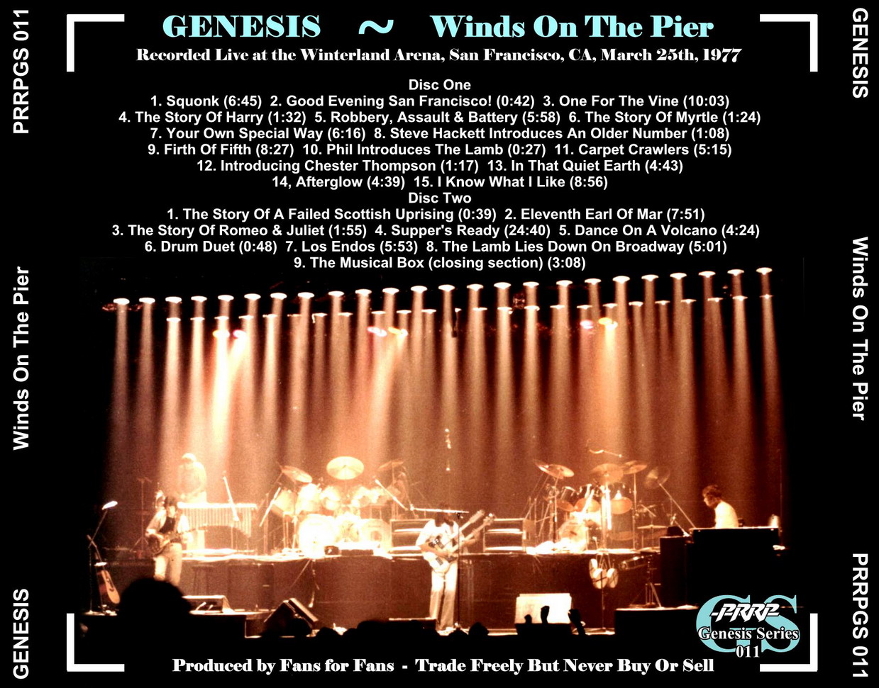 T.U.B.E. Genesis 19770325 San Francisco, CA (SBD/SHN)