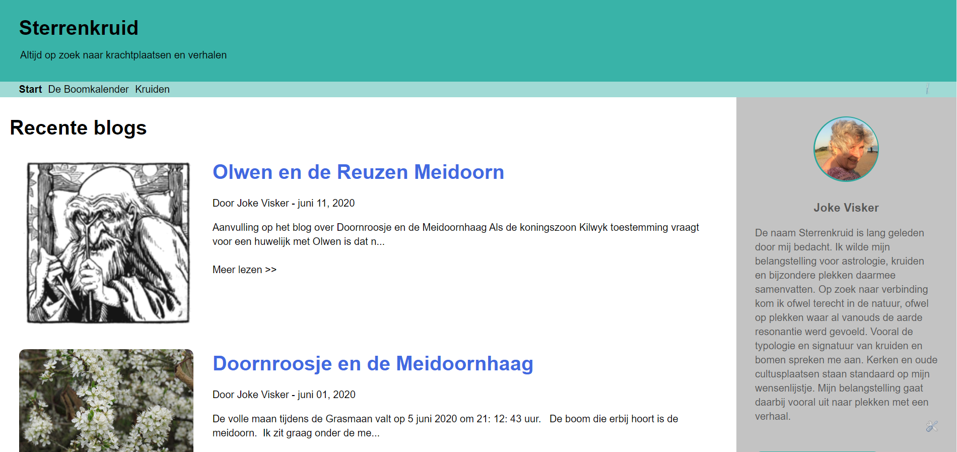 De homepage