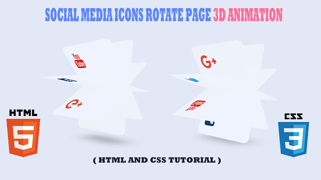 3D icons Rotate Page design