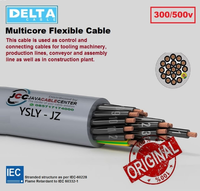 JAVA CABLE CENTER YSLY PVC insulated flexible connection and control cable (300/500 V) DELTA