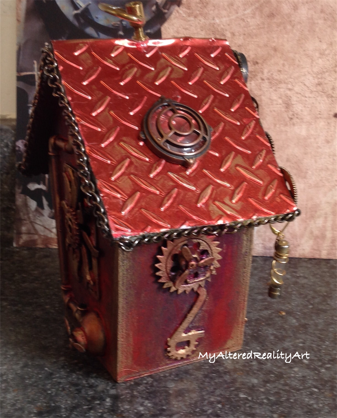 MyAlteredrealityArt Steampunk Birdhouse