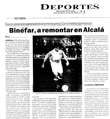 20 años de Copa Federación del C.D. Binéfar