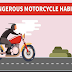Dangerous Motorcycle Habits #infographic