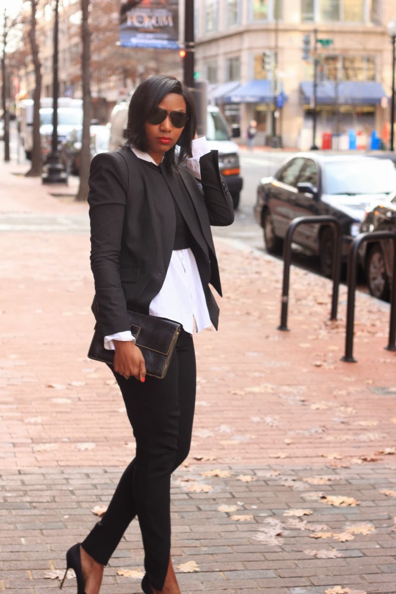 Mood Style: Slim Ankle-Slit Pants and Crop-Top Sweater