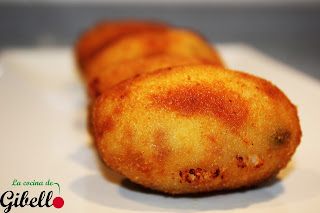 Croquetas de pimientos del Padrón con Jamón