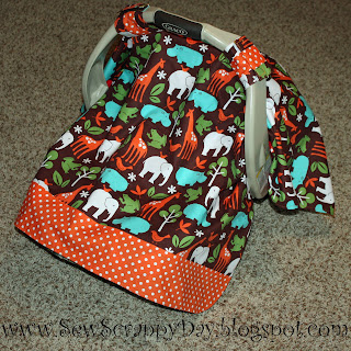 Sew Scrappy Day: DIY Infant Carrier Cover - Perfect for Shielding Baby