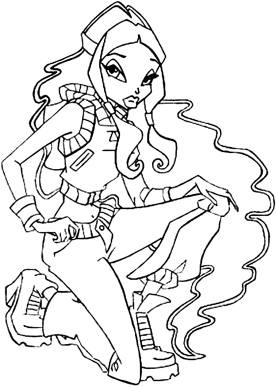 Coloring Winx Club Winx Club Coloring Pages To Girls