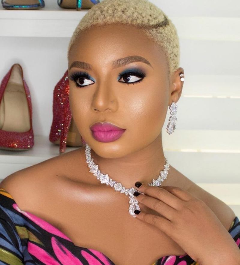 7 Nigerian female celebrities that gives us hair goals with their blonde  natural hairstyles - Claraito's Blog