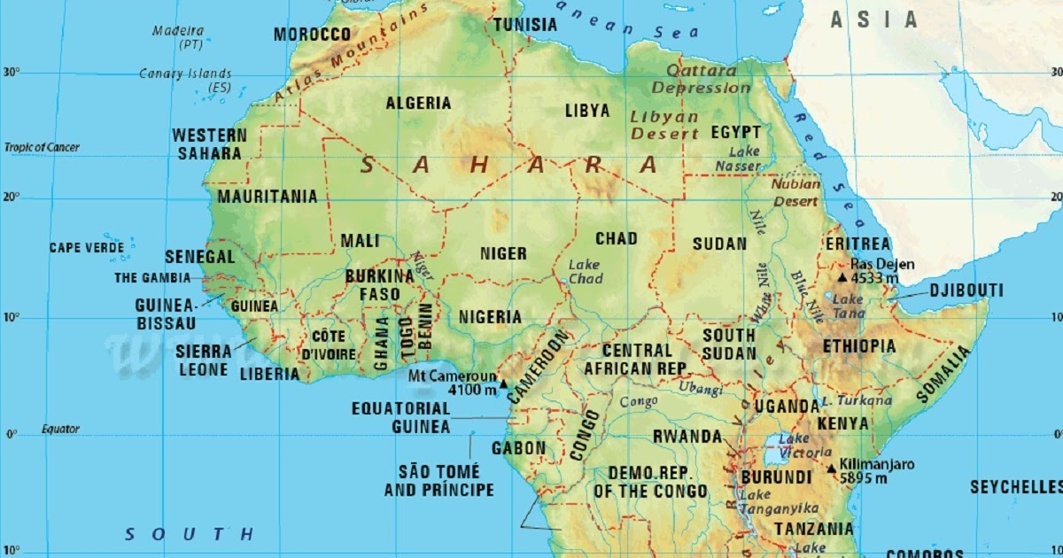 SIMPLE BLOG BATAS WILAYAH DAN DAFTAR NEGARA DI BENUA AFRIKA