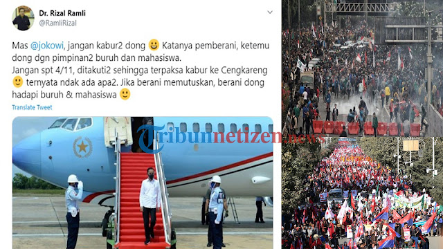 JOKOWI YANG KABUR SAAT RAKYAT LAKUKAN UNJUK RASA, KSP JELASKAN ALASANNYA...