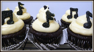 Musical Note Cupcakes by JDs Sugar Shack